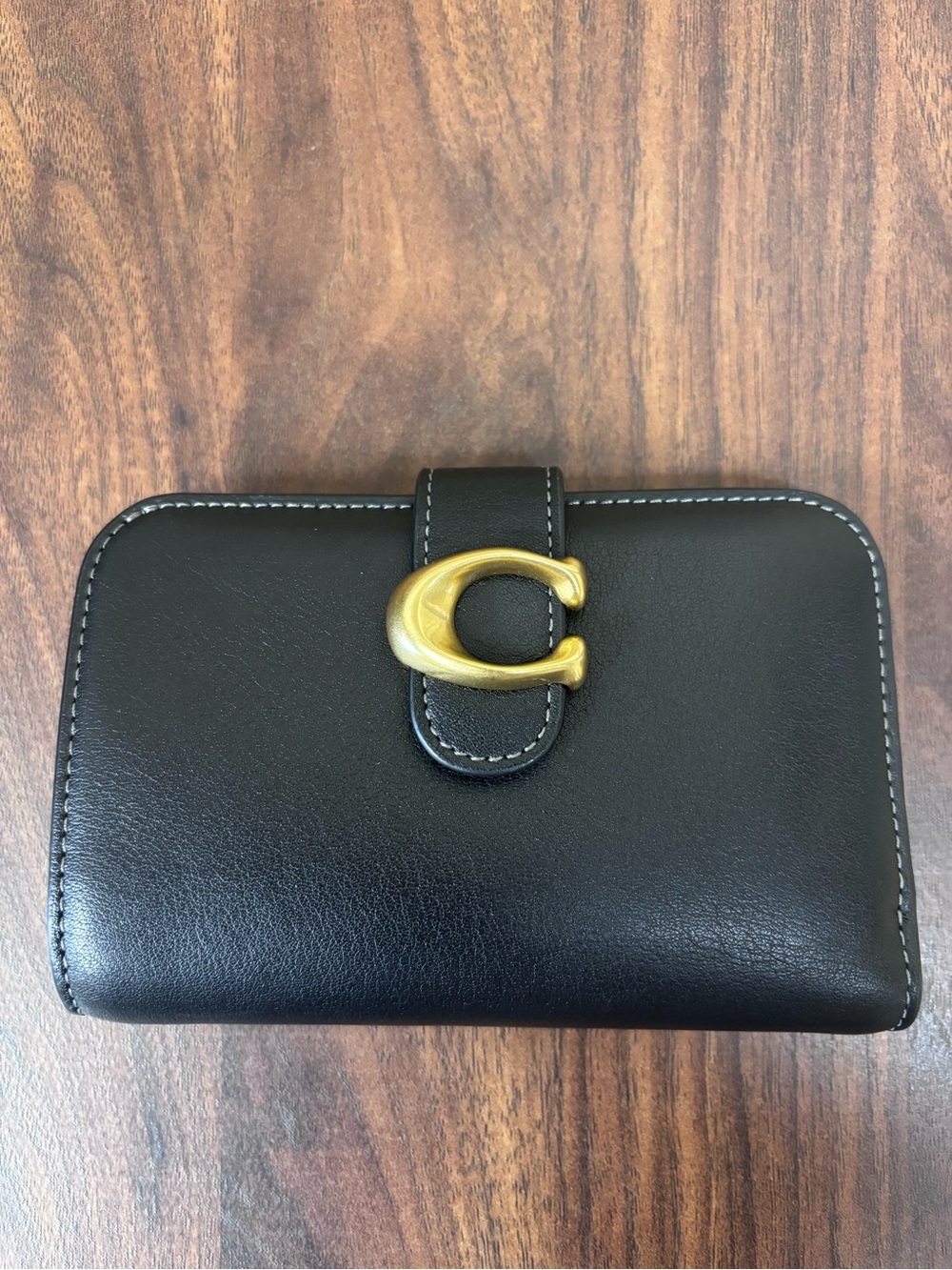 Coach Black Leather Tabby Wallet